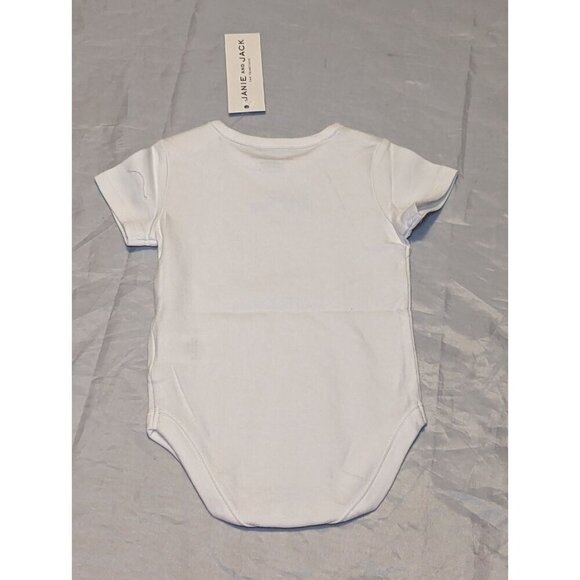 Janie And Jack One Piece Body Suit White With Animals Baby Size 0-3 Months - Picture 9 of 11